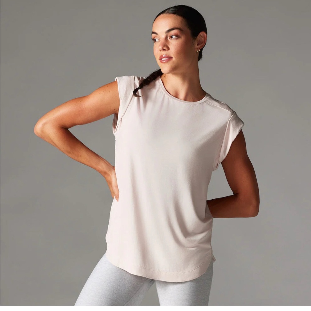 Tavi Women's Cap Sleeve Muscle Tee Soft Blush